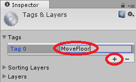 MoveFloorというタグを加える。
